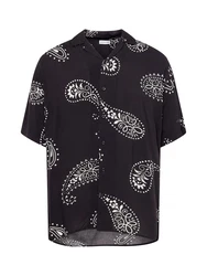 JACK & JONES Hemd 'JEFF' schwarz/weiß