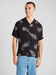 JACK & JONES Hemd 'JEFF' schwarz/weiß