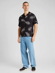 JACK & JONES Hemd 'JEFF' schwarz/weiß