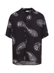JACK & JONES Hemd 'JEFF' schwarz/weiß