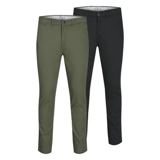 Jack & Jones Chinohose JJIMacro JJDave Khaki/Dunkelgrün