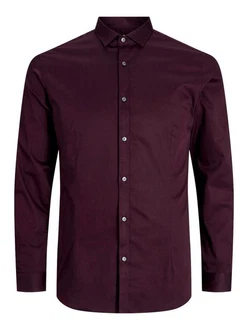 JACK & JONES Hemd 'Parma' aubergine