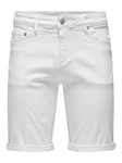ONLY & SONS Jeansshorts Ply Life weiß
