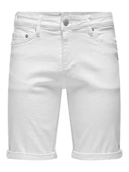 ONLY & SONS Jeansshorts Ply Life weiß
