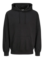 Jack & Jones Sweatshirt JJECHARGE SWEAT HOOD NOOS Schwarz/Dunkelgrau