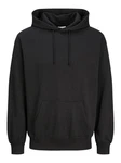 Jack & Jones Sweatshirt JJECHARGE SWEAT HOOD NOOS Schwarz/Dunkelgrau