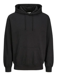Jack & Jones Sweatshirt JJECHARGE SWEAT HOOD NOOS Schwarz/Dunkelgrau