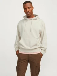 Jack & Jones Sweatshirt JJECharge Khaki/Beige/Braun/Weiß