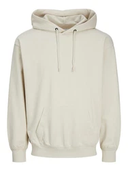 Jack & Jones Sweatshirt JJECharge Khaki/Beige/Braun/Weiß