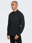 ONLY & SONS Langarmhemd ONSROBIN B/U LS Stretch Shirt NOOS Dunkelblau