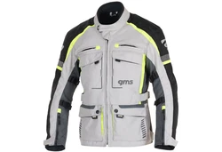 gms Motorradjacke Everest 3in1 Tourjacke grau / schwarz / gelb