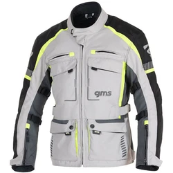 gms Motorradjacke Everest 3in1 Tourjacke grau / schwarz / gelb