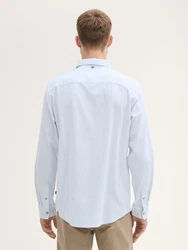 TOM TAILOR Langarmhemd pastellblau