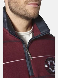 Babista Sweatshirt LUCCAVERTO mit Troyerkragen rot/dunkelrot
