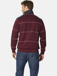 Babista Sweatshirt LUCCAVERTO mit Troyerkragen rot/dunkelrot