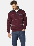 Babista Sweatshirt LUCCAVERTO mit Troyerkragen rot/dunkelrot