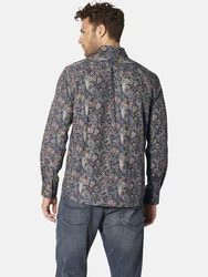 Babista Langarmhemd CARMINI Hemd blau/blau gemustert