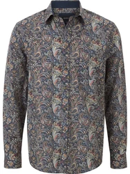 Babista Langarmhemd CARMINI Hemd blau/blau gemustert