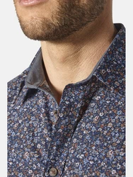 Babista Langarmhemd VINCOBELLI blau/blau gemustert