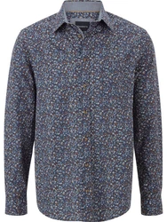 Babista Langarmhemd VINCOBELLI blau/blau gemustert