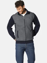 Sweatjacke GEROZETTI mit Jacquardmuster