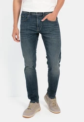 camel active 5-Pocket Jeans Regular Fit Dunkelblau/Blau/Hellblau