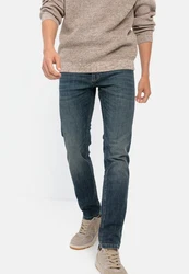 camel active 5-Pocket Jeans Regular Fit Dunkelblau/Blau/Hellblau