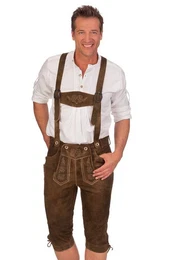 Trachtenlederhose Kniebundlederhose - SEPPL - walnuss