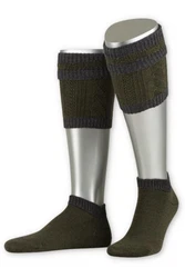 Lusana Trachtensocken Loferl L479 jgergrn/dunkelgrau/dunkelgrau/jgergrn (L479)