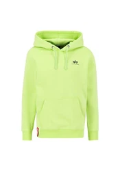 Alpha Industries Hoodie Basic Hoodie Small Logo Neonfarben/Grün