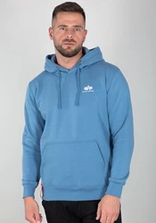 Alpha Industries Hoodie Basic Hoodie Small Logo Blau/Hellblau