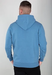 Alpha Industries Hoodie Basic Hoodie Small Logo Blau/Hellblau