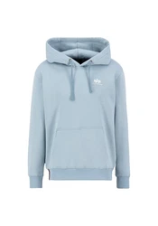 Alpha Industries Hoodie Basic Hoodie Small Logo rauchblau/weiß