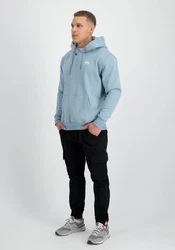 Alpha Industries Hoodie Basic Hoodie Small Logo rauchblau/weiß