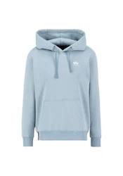 Alpha Industries Hoodie Basic Hoodie Small Logo rauchblau/weiß