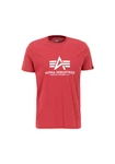 Alpha Industries Herren Basic T-Shirt Rot