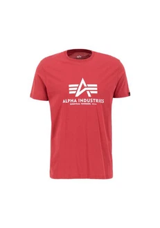 Alpha Industries Herren Basic T-Shirt Rot