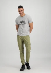 Alpha Industries Herren Basic T-Shirt Hellgrau