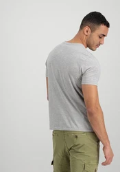 Alpha Industries Herren Basic T-Shirt Hellgrau