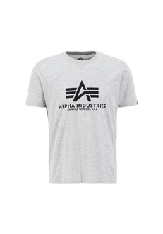 Alpha Industries Herren Basic T-Shirt Hellgrau
