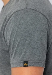 Alpha Industries Herren Basic T-Shirt Hellgrau/Dunkelgrau/Dunkelgrün
