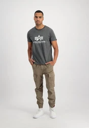 Alpha Industries Herren Basic T-Shirt Hellgrau/Dunkelgrau/Dunkelgrün