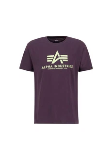 Alpha Industries Herren Basic T-Shirt Fliederfarben/Lila/Dunkelblau