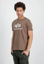 Alpha Industries Herren Basic T-Shirt Braun/Khaki/Dunkelgrün/Grau/Beige