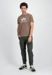 Alpha Industries Herren Basic T-Shirt Braun/Khaki/Dunkelgrün/Grau/Beige
