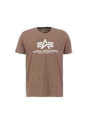 Alpha Industries Herren Basic T-Shirt Braun/Khaki/Dunkelgrün/Grau/Beige