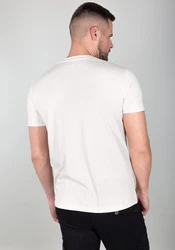 Alpha Industries Herren Basic T-Shirt Weiß/Creme/Schwarz/Beige