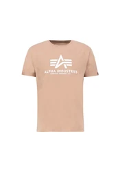 Alpha Industries Herren Basic T-Shirt Braun/Beige/Khaki/Rosa/Orange/Gold