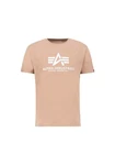 Alpha Industries Herren Basic T-Shirt Braun/Beige/Khaki/Rosa/Orange/Gold