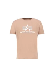 Alpha Industries Herren Basic T-Shirt Braun/Beige/Khaki/Rosa/Orange/Gold